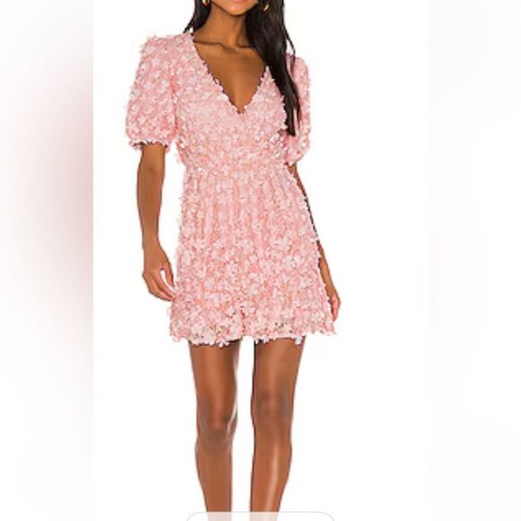 MAJORELL Tanner Mini Dress in Baby Pink size Medium - Picture 1 of 10